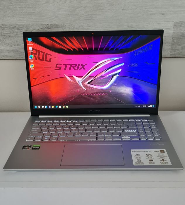 Магазин. Игровой ноутбук Asus m3500 Ryzen 5600h RTX 3050 16oзу 512 ssd