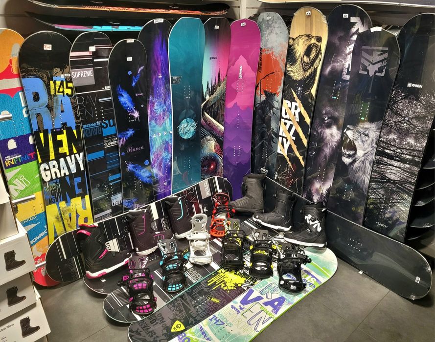 Nowe Deski Buty Wiązania Raven Sklep Serwis Kraków Dąbska 18D