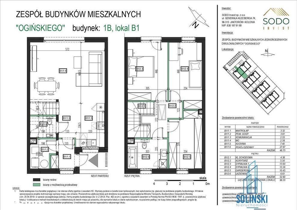 Nowe zamknięte osiedle domów przy ul. Ogińskiego