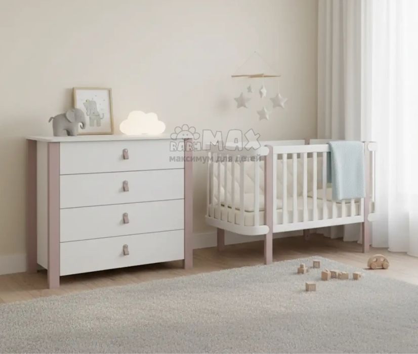 Дитяче ліжечко і комод Veres Monako ( Верес,Монако)