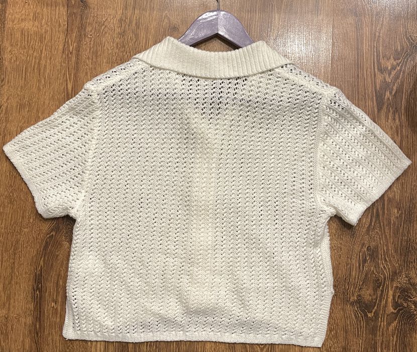 Вʼязана кофтинка на ґудзиках h&m / вязанная кофта с коротким рукавом