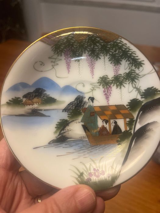Serviço café pintado a mao