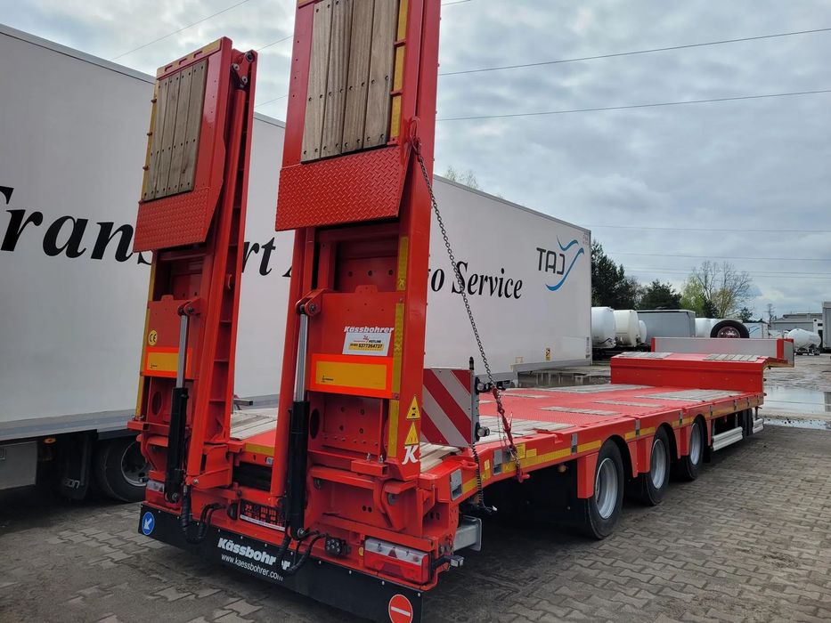 Kassbohrer SLS3, LB3E Semik 3-osiowa naczepa niskopodwoziowa  Naczepa nowa, najazdy hydrauliczne  mocna konstrukcja,