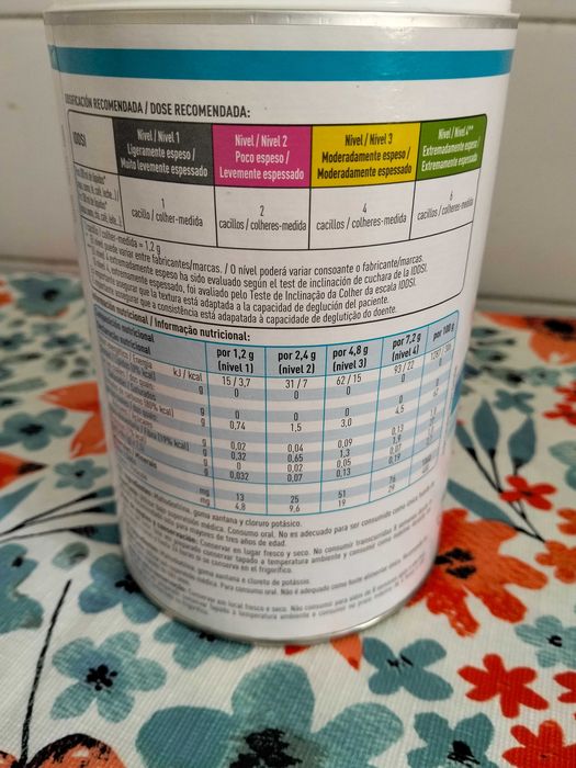 Espessante para água e alimentos