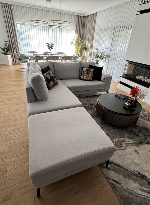 Kanapa sofa 235x190 z pufą
