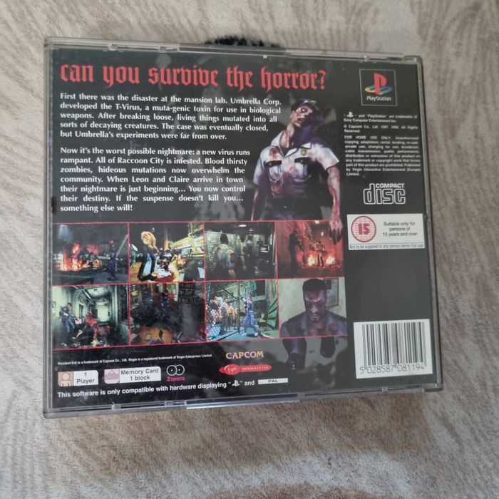 Resident evil 2 Ps1 3xA + Instrukcja w Polskim jezyku
