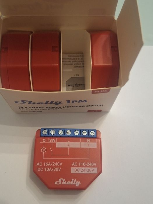 Shelly plus 1pm ( 4 unidades)