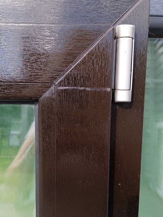 Okno dwuskrzydłowe 182x138,5 brąz czekoladowy / nowe OKAZJA