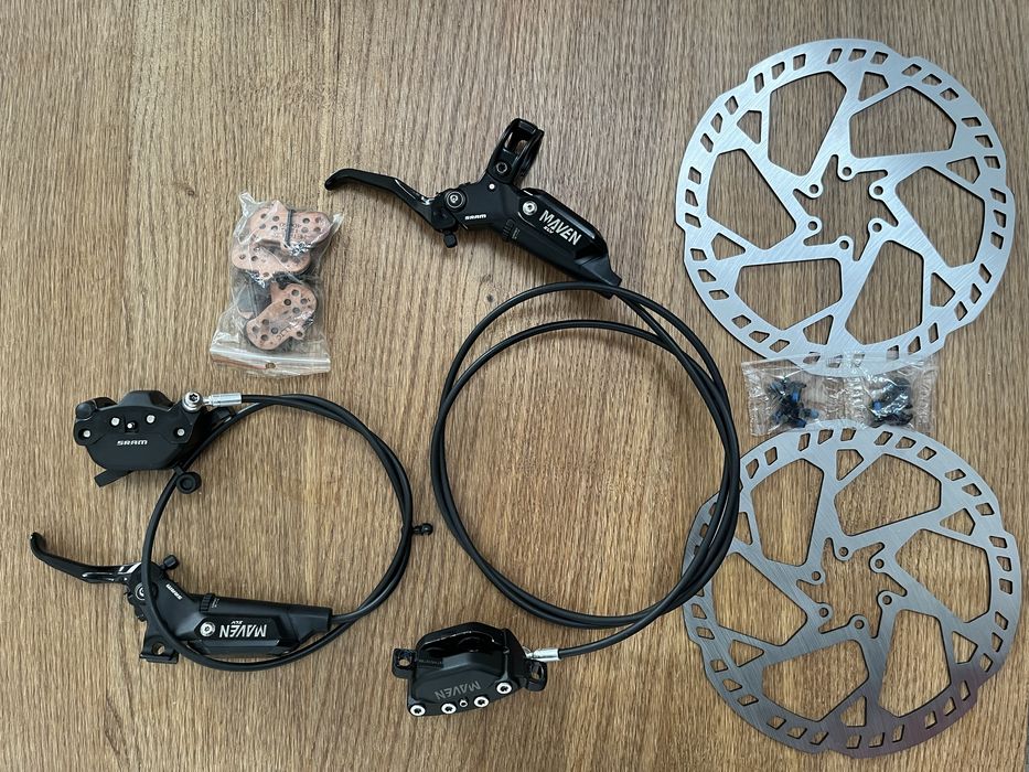 Sram Maven Silver - komplet, jak nowe + tarcze 203mm x2.3mm