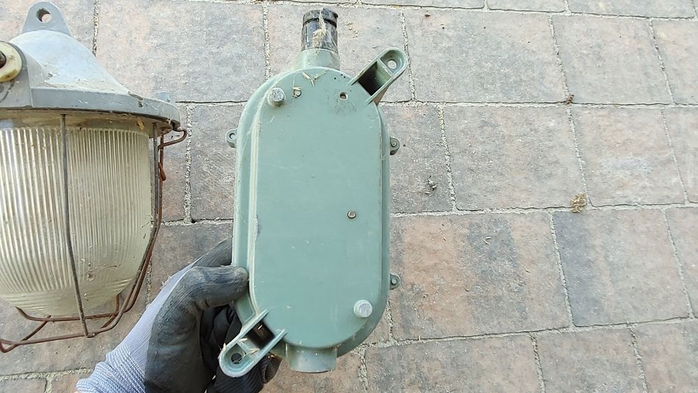 Lampa Loft industrial prl retro przemysłowa gornicza Polska jak nowe