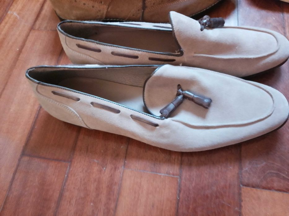 lote de 4 pares de sapatos de homem