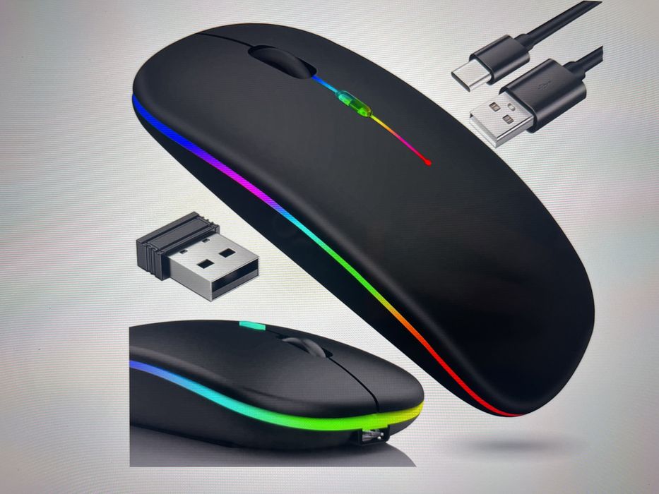 Mysz optyczna komputerowa biała