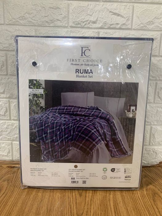 Супер  Акція! Комплект тепла постільна білизна з пледом Туреччина