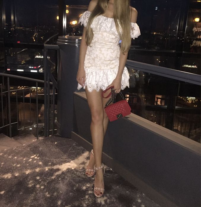 Biala hiszpanka koronka sexy premium S