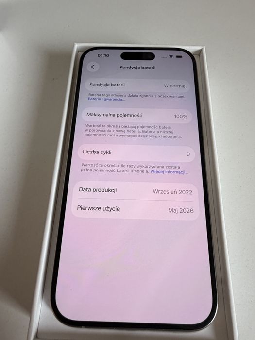 Bateria 100% iPhone 15 Pro 128gb Natural Titanium