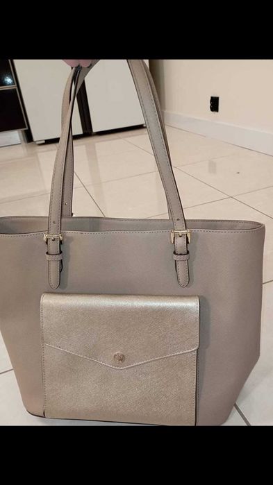 torebka beżowo złota Michael Kors