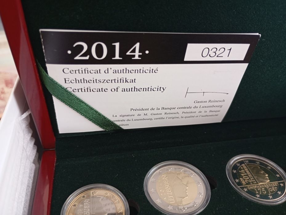 Moedas Euro Cofre Luxemburgo Set Proof 2014