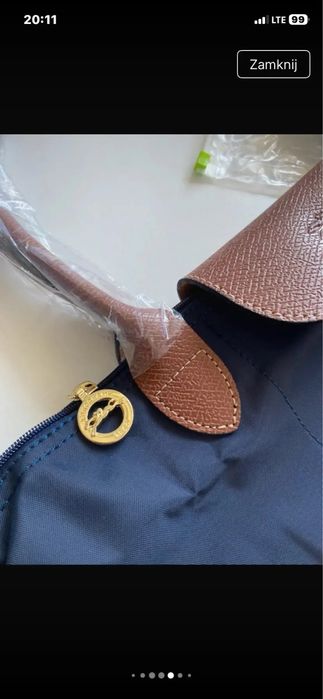 Torebka longchamp navy blue L