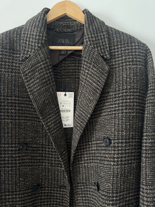 %% Płaszcz w kratę ZARA, S