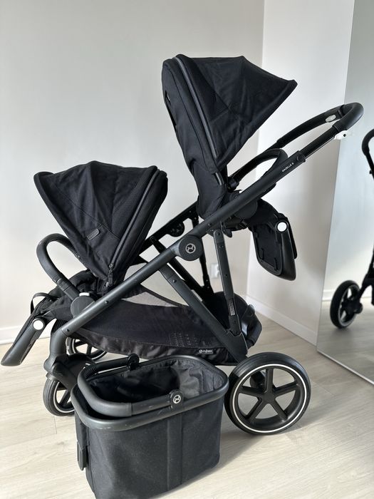 Wózek bliźniaczy spacerówka Cybex Gazelle S czarny