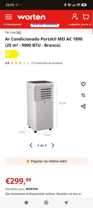 Ar condicionado portátil