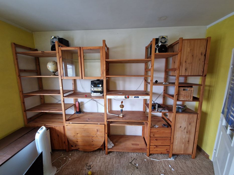 Regal drewniany blokowy