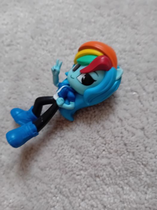 Figurka lalki niebieskiej My Little Pony gumowa