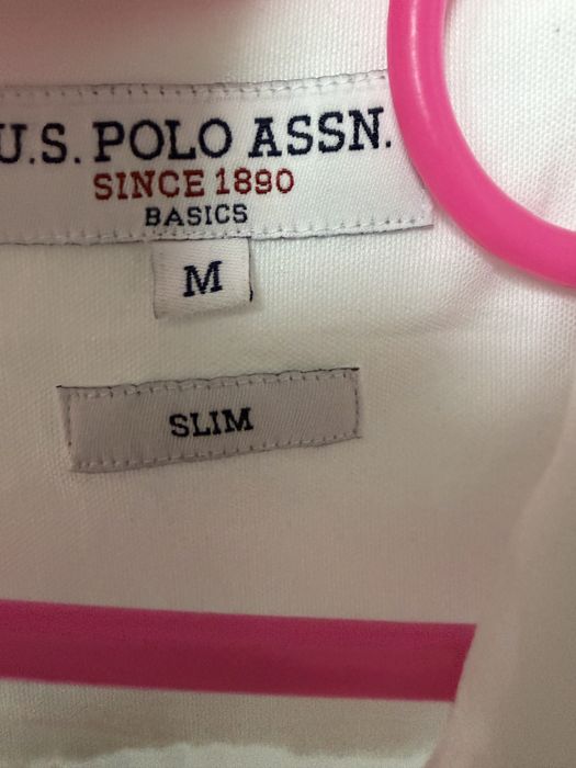 рубашка polo assn белая