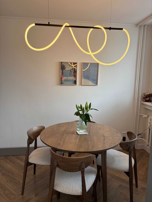 ZESTAW Stół FI 100 + 4x krzesło drewniane