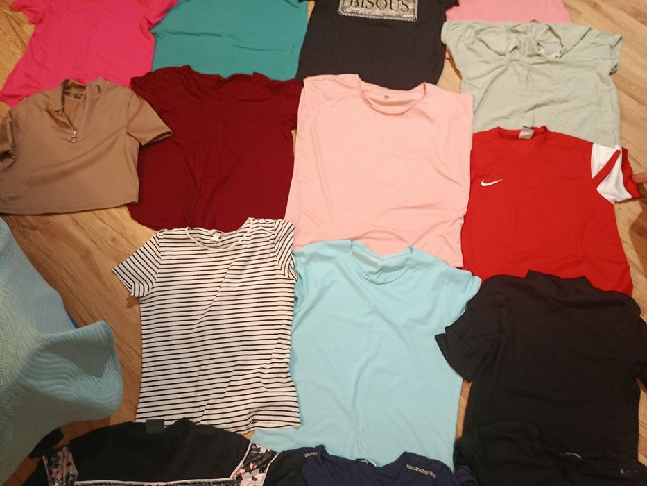Duża paka koszulek damskich M/L lato