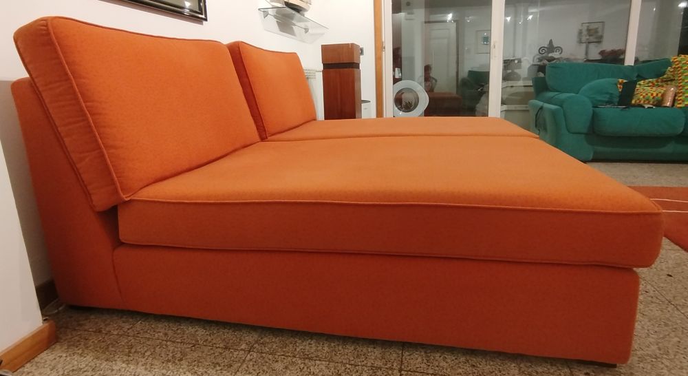 2x Chaise lounge laranja
