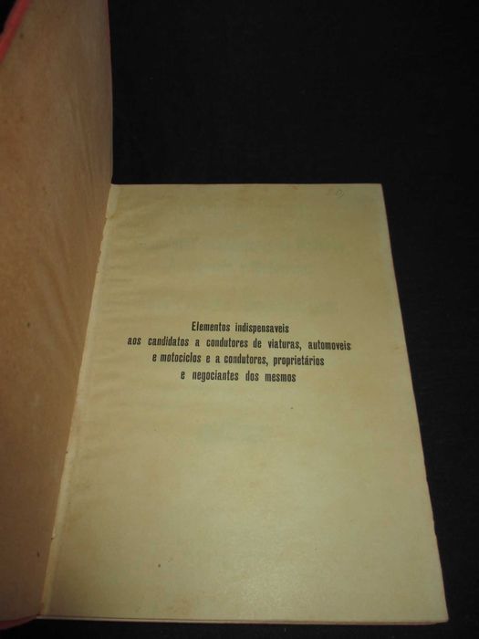 Livro Técnica Automobilista Eugénio Migueis Gonçalves Anos 30