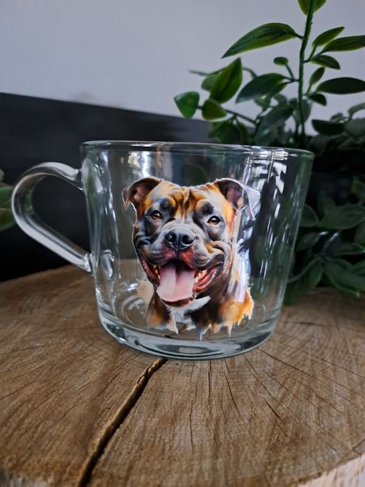 Kubek szklanka 400ml Staffordshire Bull Terrier