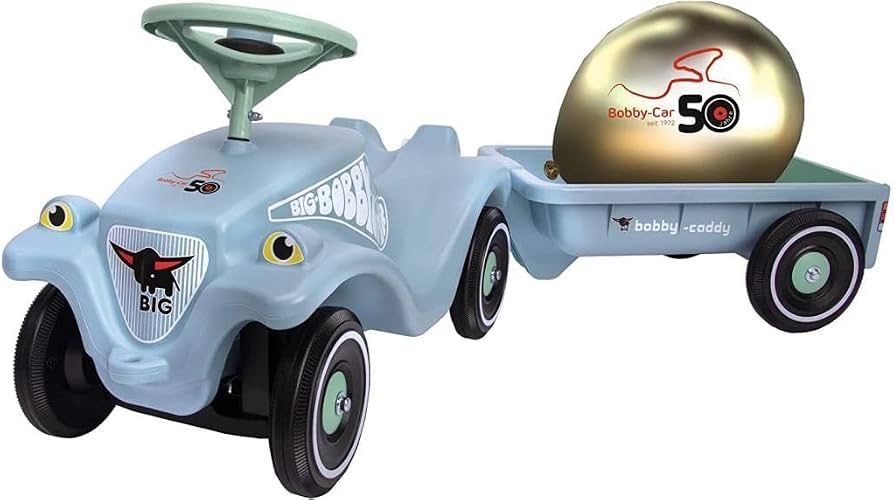 Машинка-каталка толокар з причепом BIG Bobby-Car Classic Limited Edition 50 Years