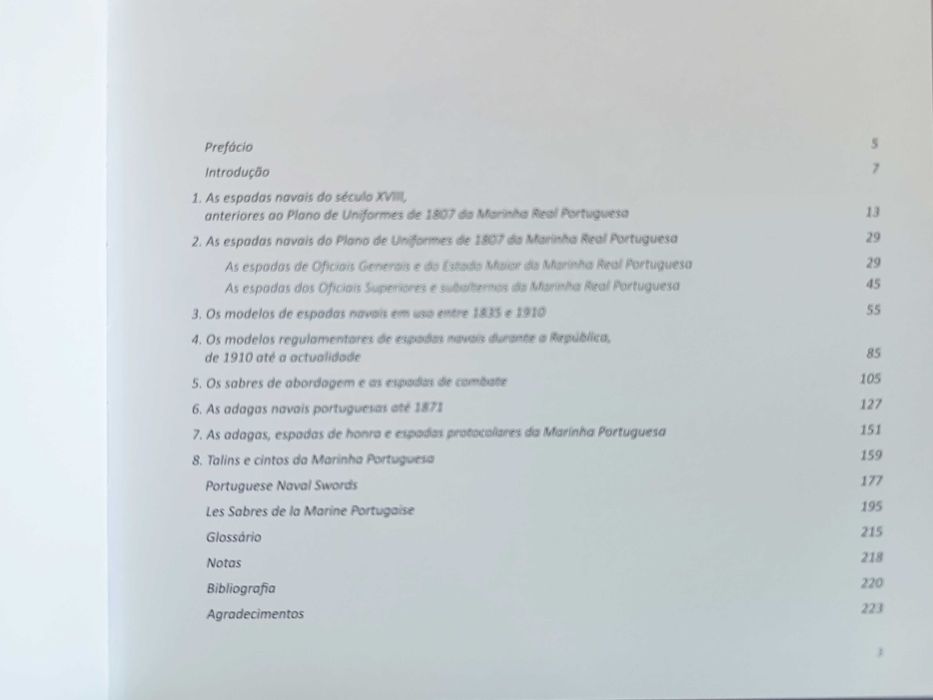 Livro: Espadas, Sabres, Adagas e Talins da Marinha Portuguesa