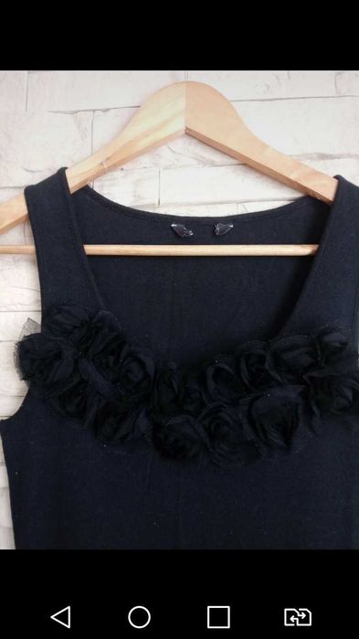 Sukienka czarna elastyczna r. Uniwersalny Oversize