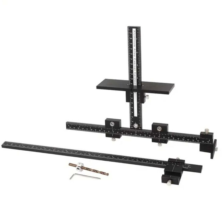 Меблевий т-подібний шаблон-кондуктор алюмінієвий під фурнітуру