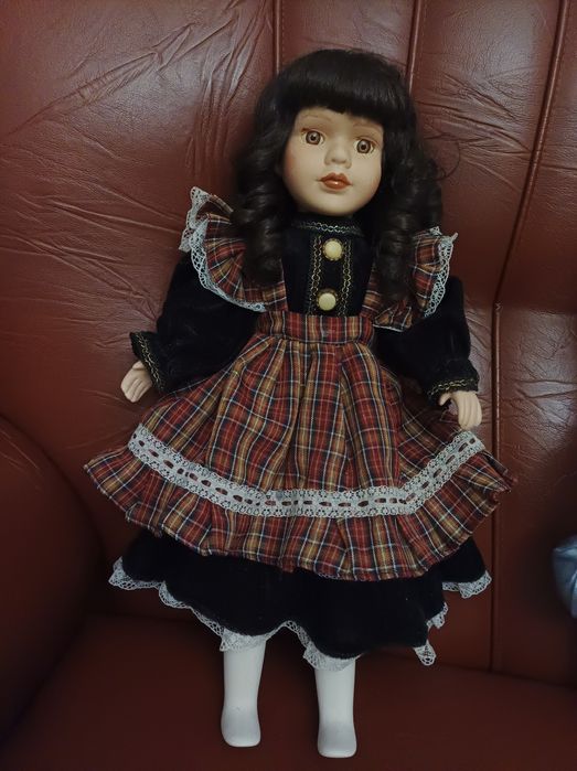 Conjunto, de bonecas de porcelana.