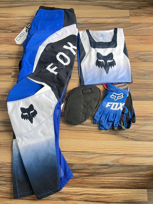 Strój FOX MX 180 (LEAN BLUE)(cross,quad,enduro,mtb,dh)
