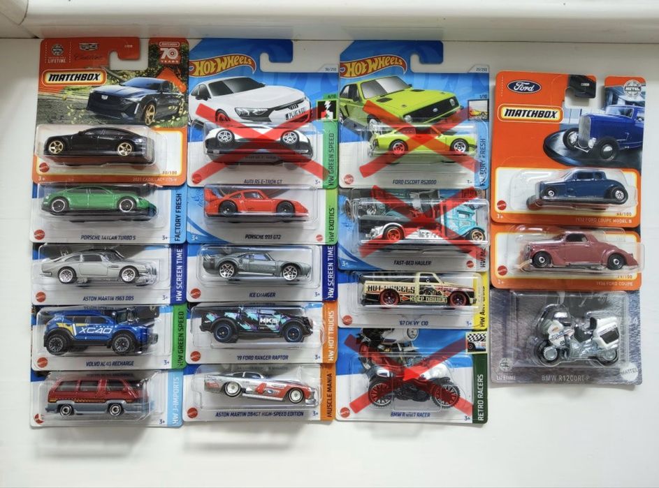 Машинки Hot Wheels Matchbox
