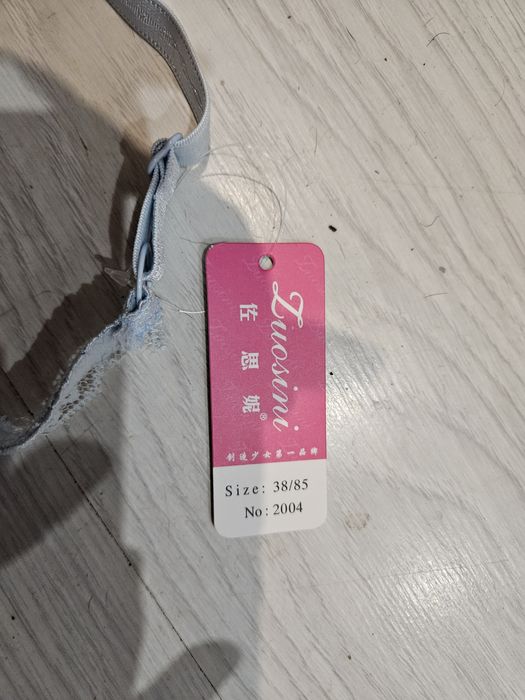 Biustonosz koronkowy 85c niebieski