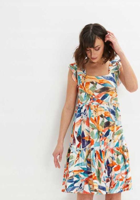 Sukienka kolorowe liście BONRPIX