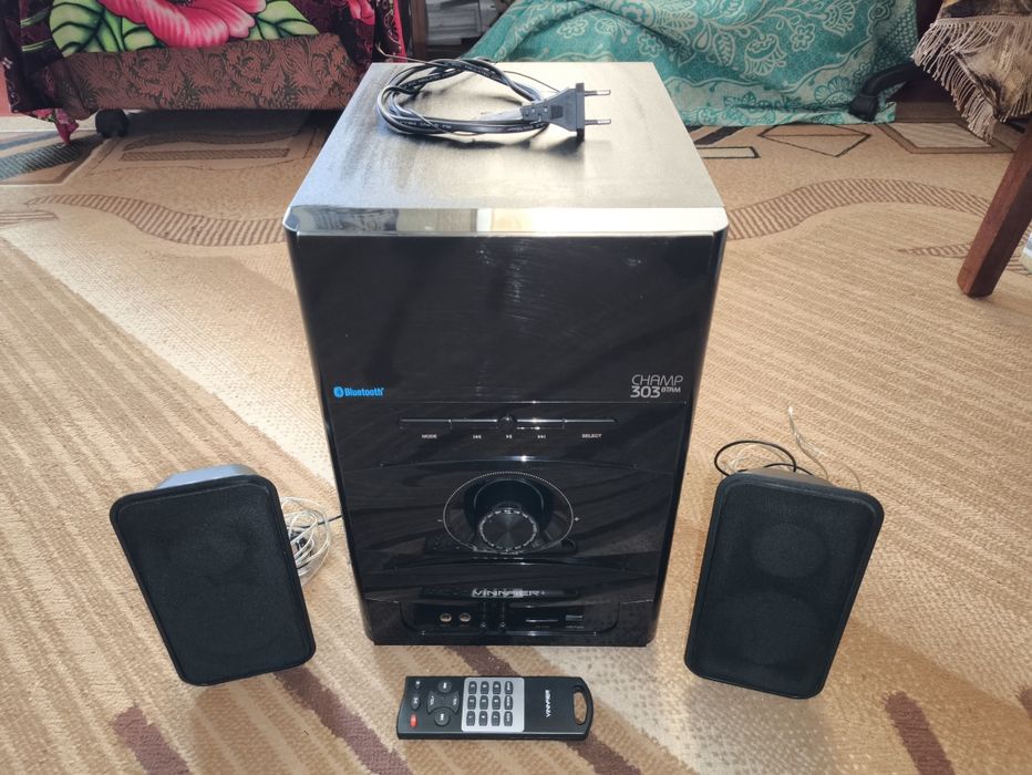 Акустика 2.1 Bluetooth, USB, + пульт