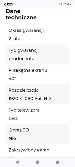 Telewizor LED Samsung UE40J5200 40 cali Full HD