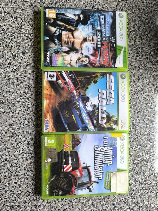 Sega rally/Farming simulator/SmackDown 2011 Xbox 360