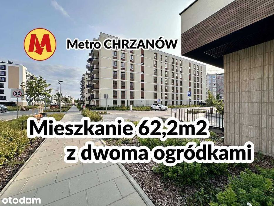 Mieszkanie 62,02m2 - Bemowo - Metro CHRZANÓW - 2 Ogródki, BEZPOŚREDNIO