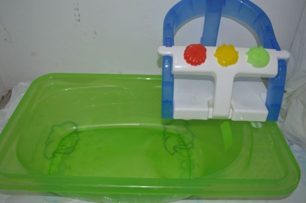 Banheira e cadeira de banho