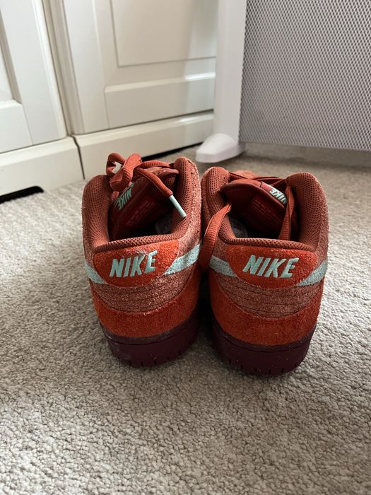 Nike dunk sb noise aqua and red