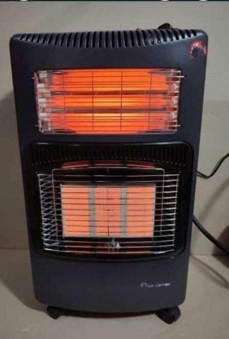 ХІТ Газовий інфрачервоний обігрівач 4200 Вт на колесах з п’єзопідпалом