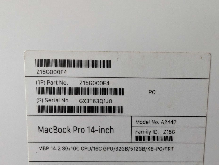 MacBook Pro 14” M1 Pro 32GB / 512GB — Excelente Estado